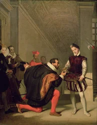 Don Pedro de Toledo kust het zwaard van Hendrik IV