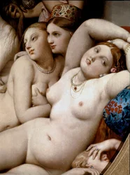 Het Turkse bad (detail)