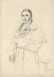Driekwart-portret van Jean-Francois-Antoine Forest, 1823
