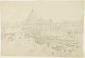 Uitzicht op de Sint Pieter in Rome