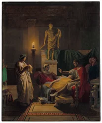 Vergilius leest uit de Aeneis