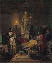 Vergilius leest uit de Aeneis, 1864