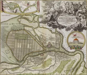 Kaart van Petersburg Sint-Petersburg masterplan