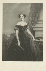 Portret van Louisa Aug. Wilh. Amalia van Pruisen, gemalin van Prins Frederik