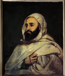 Portret van Ben Mahi Ed Din Abd El Kader (Abd El-Kader) (1808-1883) Emir Algerijns