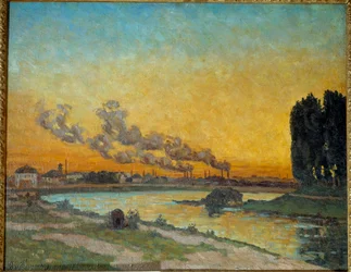 Zonsondergang in Ivry