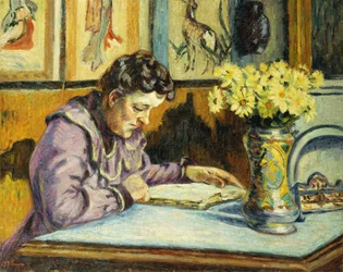 Vrouw die leest, c.1895