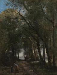 Een laan door de bomen, ca. 1870-73