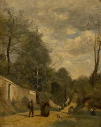 Een weg in Ville d
