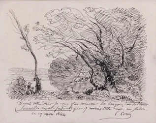 Uitnodiging voor de Salon van 1864. Souvenir van Mortefontaine
