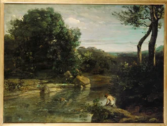 Italiaanse impressies of Italiaans landschap (schilderij op doek)