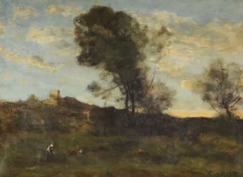 Laatste zonnestralen, c.1870