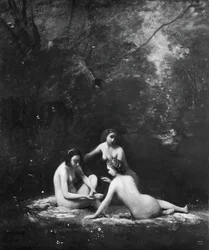 Nimfen verlaten het bad, 1843