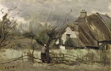 Rietgedekt huisje in Picardië