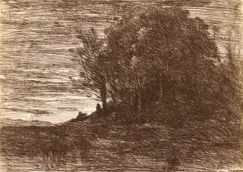 Het bos van de kluizenaar, of de oevers van het Meer van Trasimène
