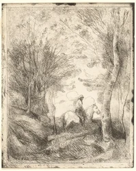 De Ruiter in het Bos, grote plaat