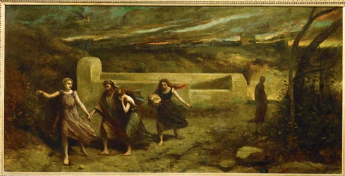 De verwoesting van Sodom (olieverf op doek)