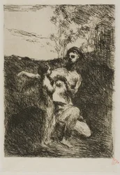 Venus die de vleugels van Cupido knipt, eerste plaat