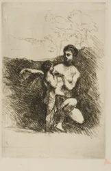 Venus die de vleugels van Cupido knipt, tweede plaat