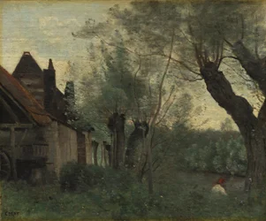 Wilgen en Boerderij bij Sainte-Catherine-lès-Arras