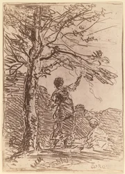 Jonge vrouw en de dood La Jeune Fille et la Mort, 1854