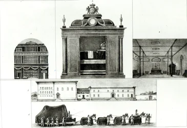 Begrafenisstoet en Monument van Keizer Leopold, uit 