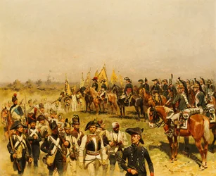 Napoleon beveelt een Uitzicht op de Gevangenen, 1883