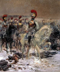 Russische Campagne van 1812: Voor de aanval, de karabiniers in Winkowo