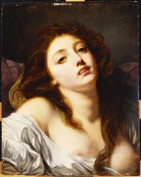 Een jonge vrouw, buste lengte