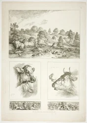 Plaat vier van 38 uit Oeuvres de J. B. Huet