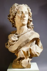 Noel Nicolas Coypel, door Jean Baptiste Lemoyne, terracotta buste