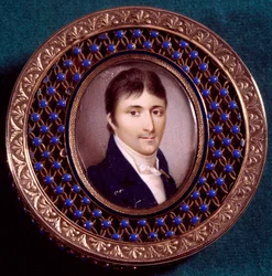 Portret van Lucien Bonaparte (1775-1840) Schilderij door Jean Baptiste Isabey (1767-1855)