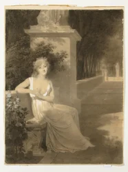 Portret van Thérésa Tallien als muze van de poëzie