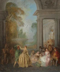 Dansers in een Paviljoen, 1720s