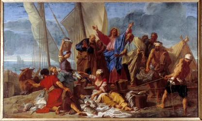 Het wonderbaarlijke zonde Jezus herrezen vertelt de apostel de beste plaats om te zondigen