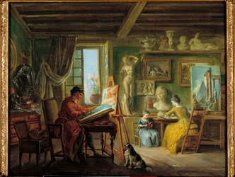 Het atelier van de schilder