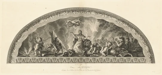 Spanje, Centrum van de Salon van Vrede in de Arcade van de Galerie [pl. 47]