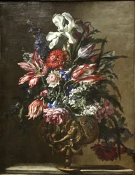 Bloemen in een vaas.