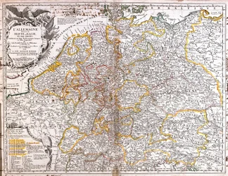 Kaart van Duitsland (1703)
