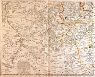 Kaart van het zuidwesten van Île-de-France