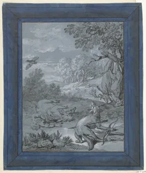 De wolf en de jager