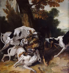 De wolvenjacht, 1725