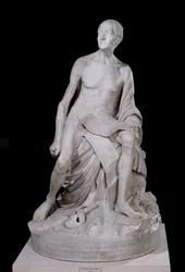 Zittend standbeeld van Voltaire (1694-1778) 1776