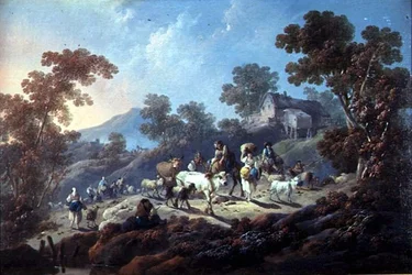 Rotsachtig bebost landschap