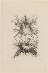 Figuur Onder Tent, uit "Recueil des Tentes Chinoises"
