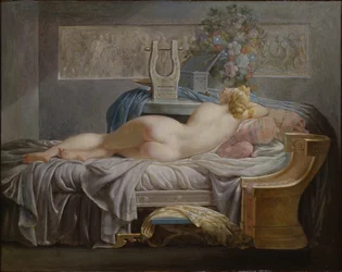Sappho (630-580 v.Chr.) - Afmetingen: 42 x 53 cm. Nationalmuseum Stockholm