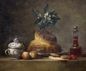 Stilleven met brioche