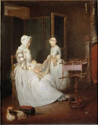 De ijverige moeder, ca. 1740