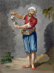 Een straatkoffieverkoper, plaat 56 uit 