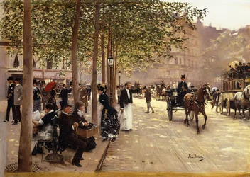 Een Parijse avenue, ca. 1880